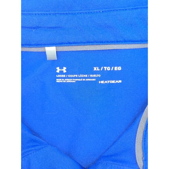Under Armour Mens HeatGear Blue Gradient Polo XL - Picture 5 of 9